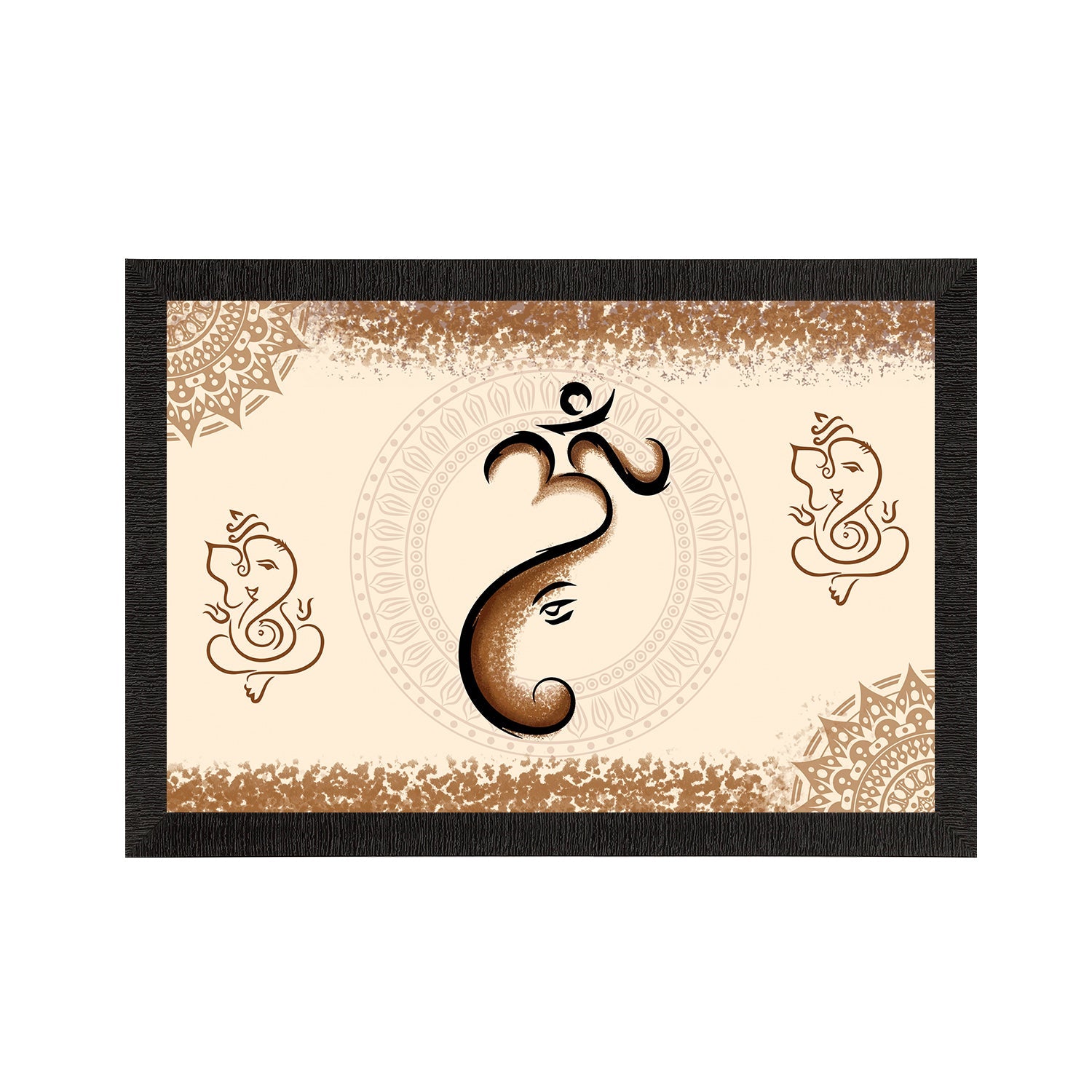 Lord Ganesha Satin Matt Texture UV Art Painting Kafalo