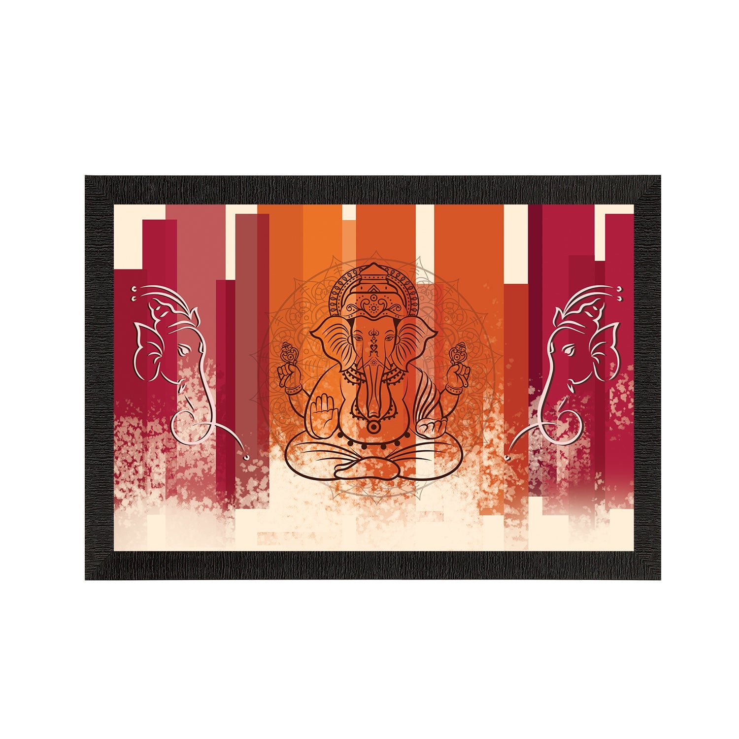Lord Ganesha Satin Matt Texture UV Art Painting Kafalo