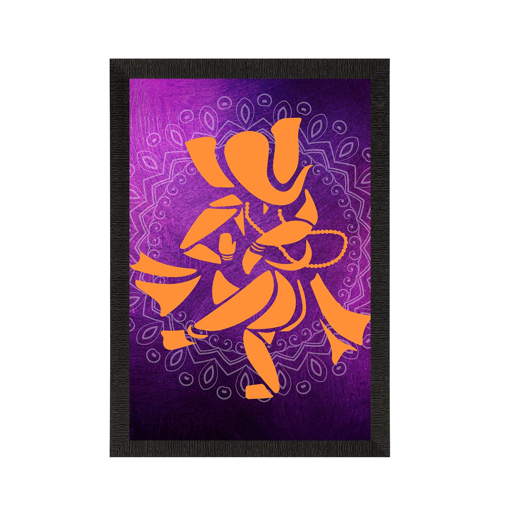 Lord Ganesha Satin Matt Texture UV Art Painting Kafalo