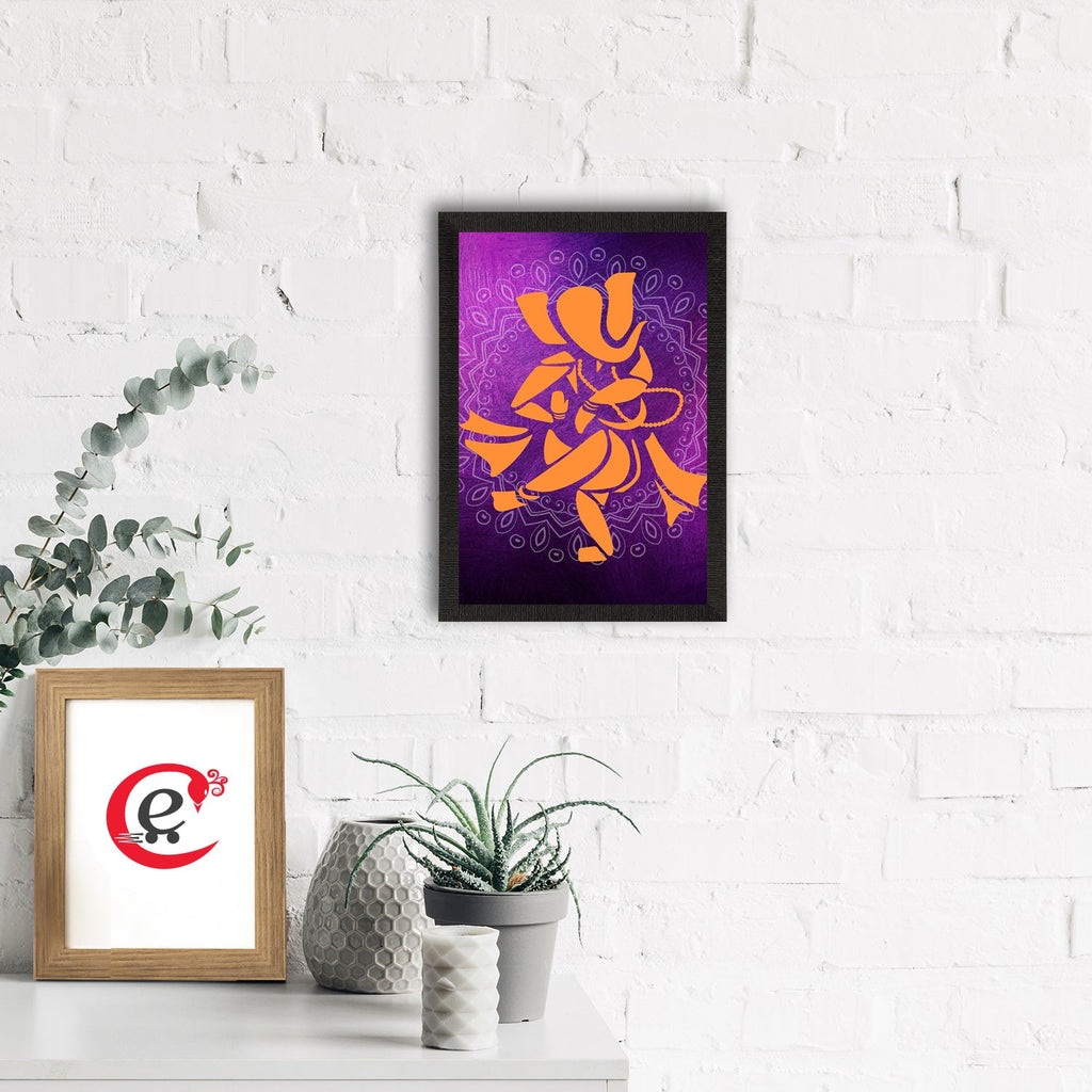 Lord Ganesha Satin Matt Texture UV Art Painting Kafalo