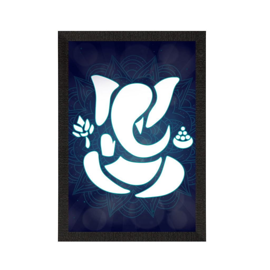Lord Ganesha Satin Matt Texture UV Art Painting Kafalo