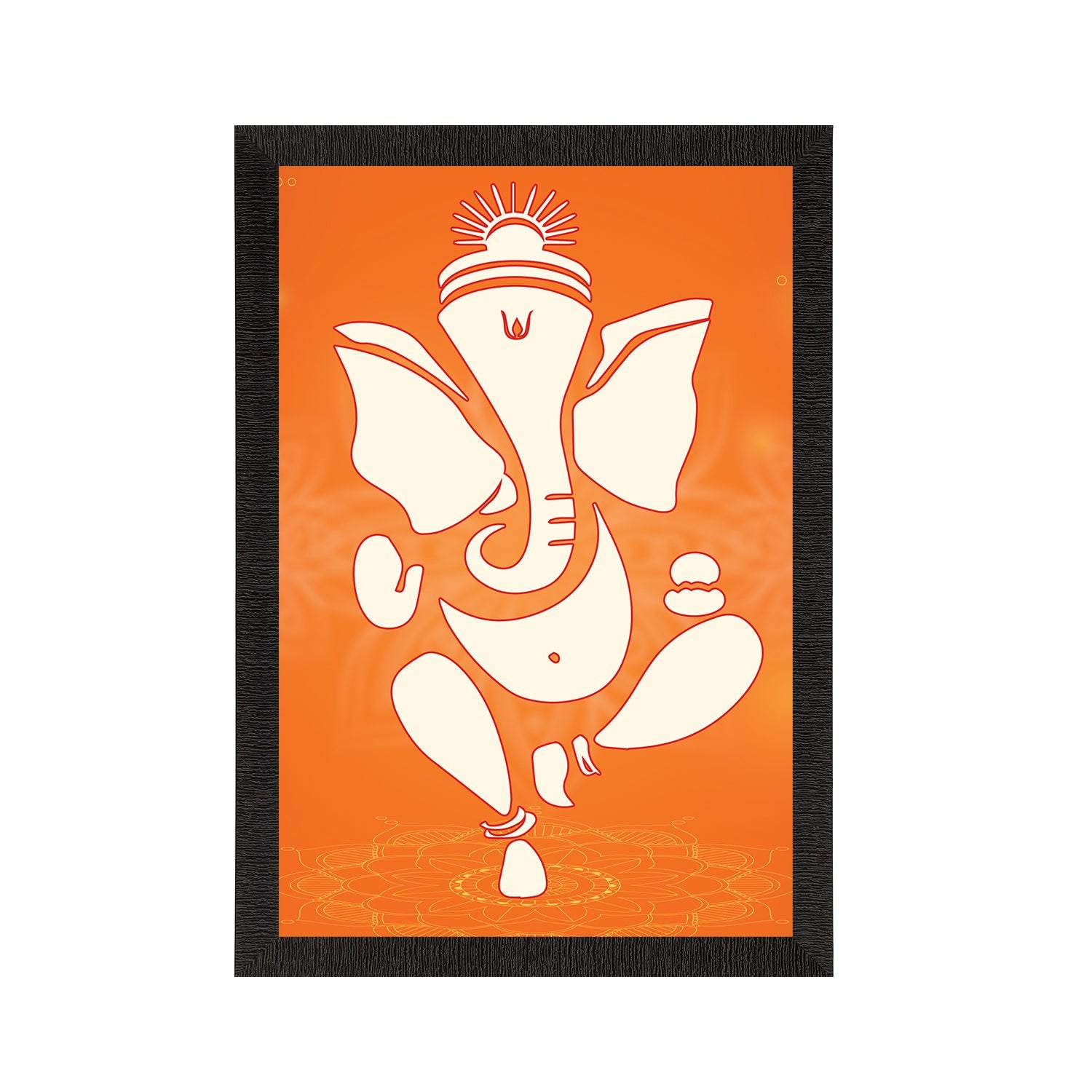 Lord Ganesha Satin Matt Texture UV Art Painting Kafalo