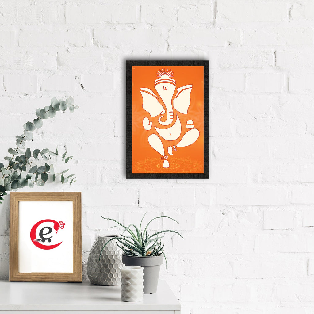 Lord Ganesha Satin Matt Texture UV Art Painting Kafalo