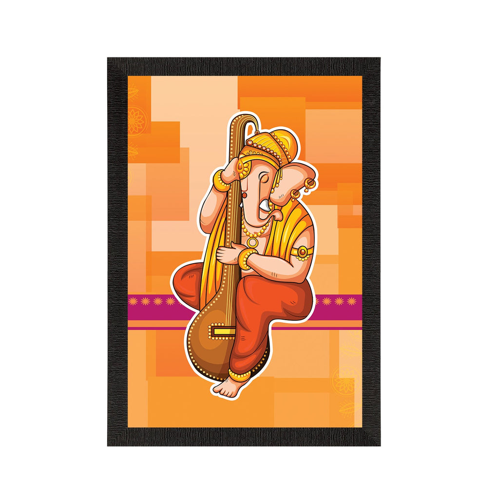 Lord Ganesha Satin Matt Texture UV Art Painting Kafalo