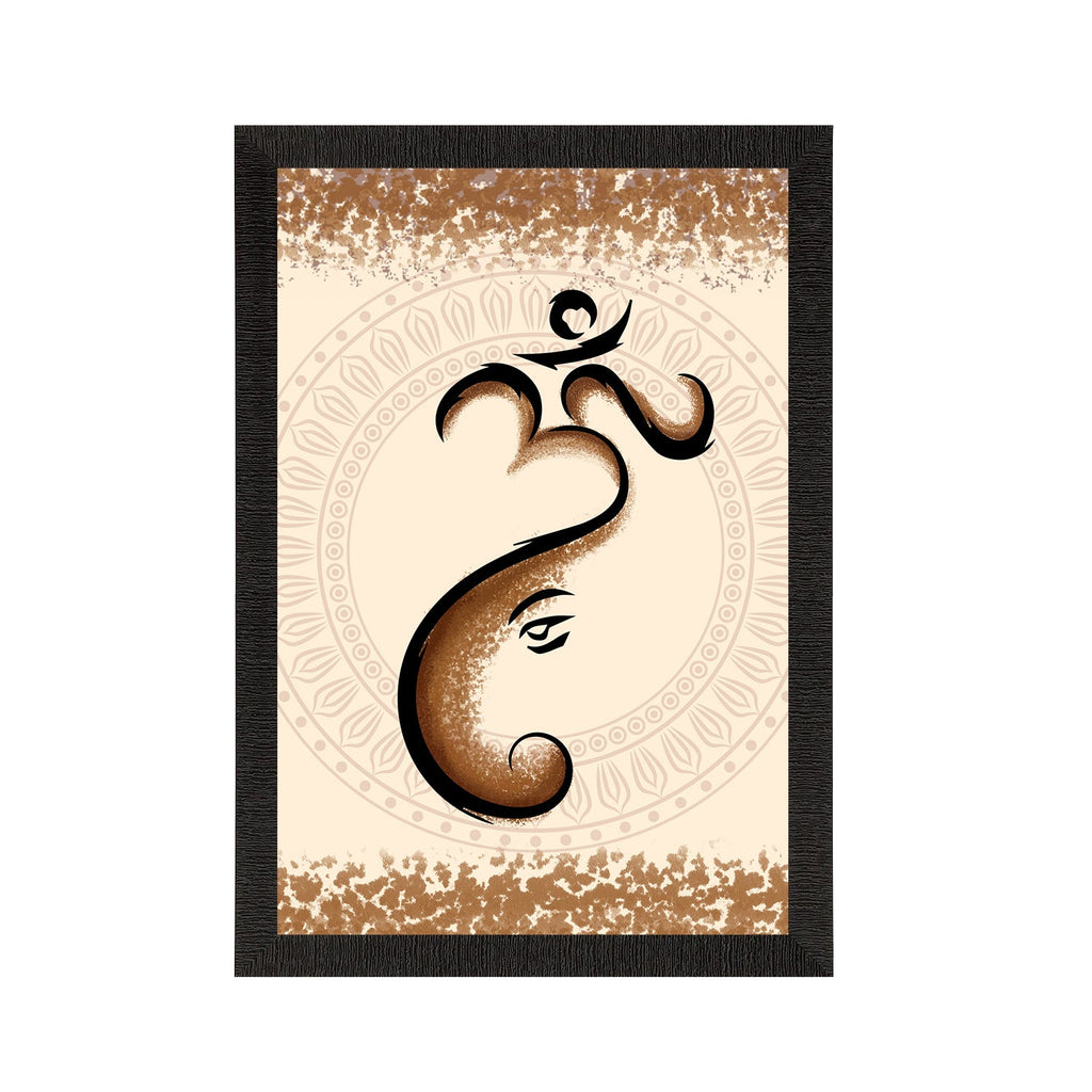 Lord Ganesha Satin Matt Texture UV Art Painting Kafalo