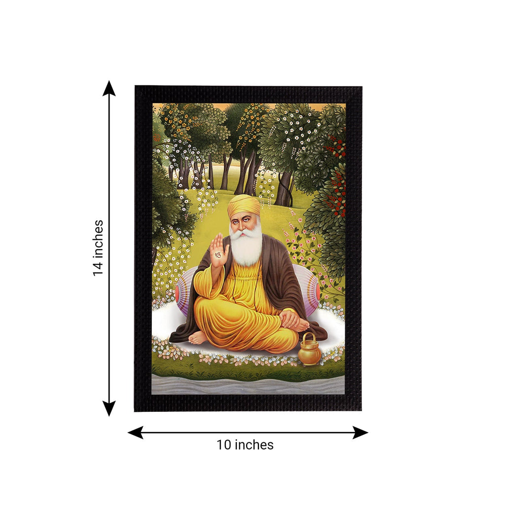 Shri Guru Nanak Dev Ji Painting Digital Printed Religious Wall Art Kafalo