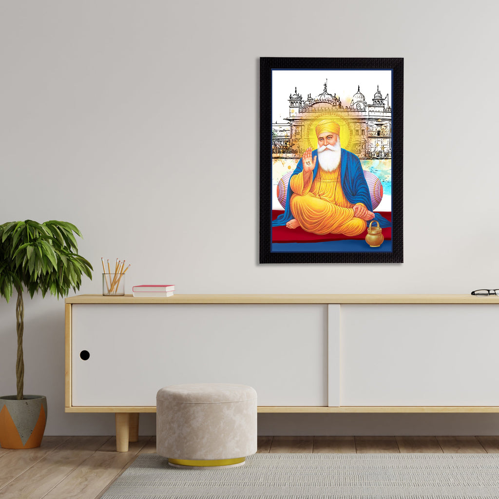 Gurunanak Sahib Satin Matt Texture UV Art Painting Kafalo