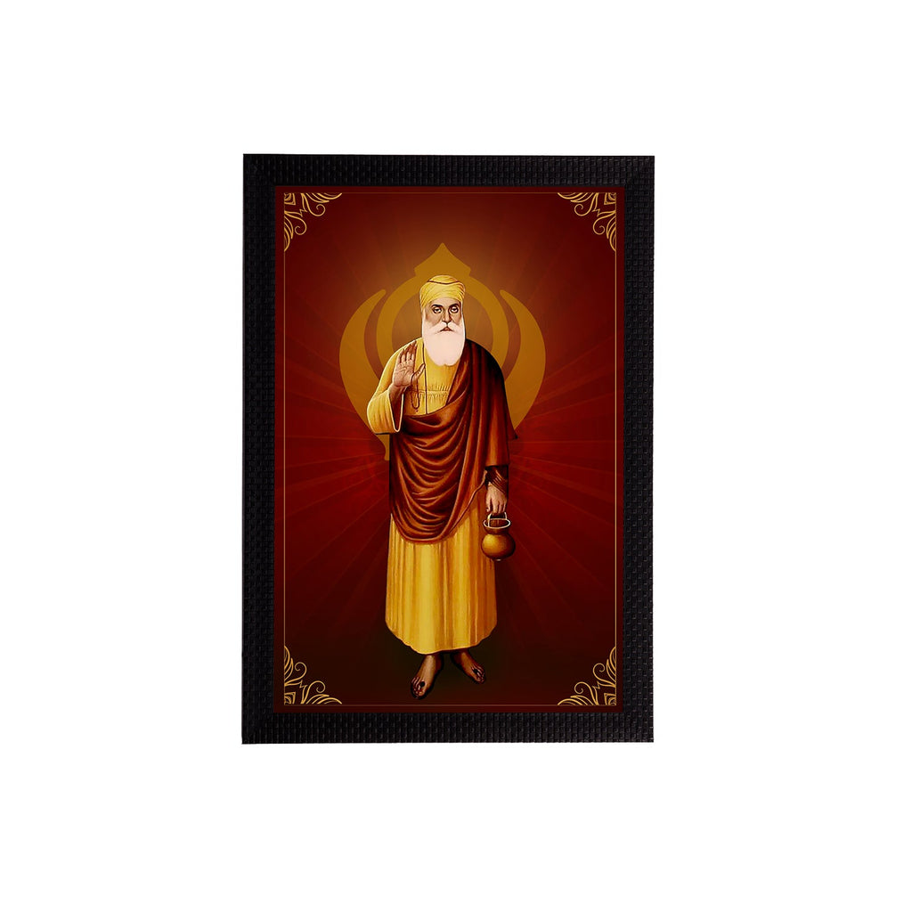 Shri Guru Nanak Dev Ji Painting Digital Printed Religious Wall Art Kafalo