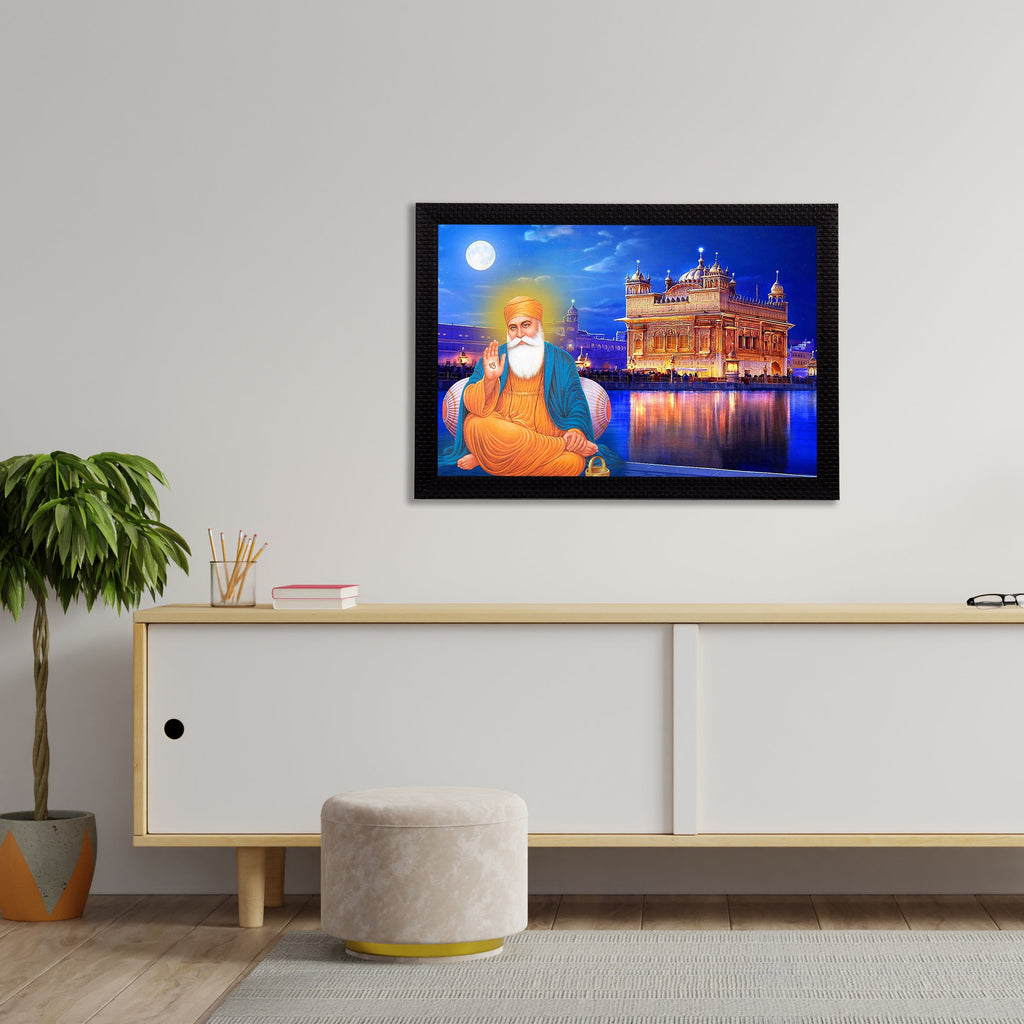 Gurunanak Sahib Satin Matt Texture UV Art Painting Kafalo