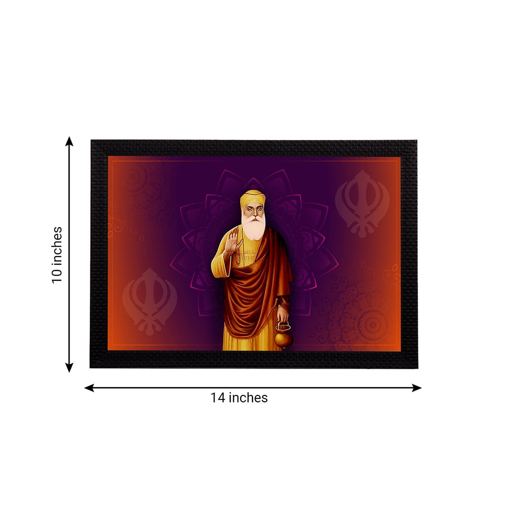 Shri Guru Nanak Dev Ji Painting Digital Printed Religious Wall Art Kafalo