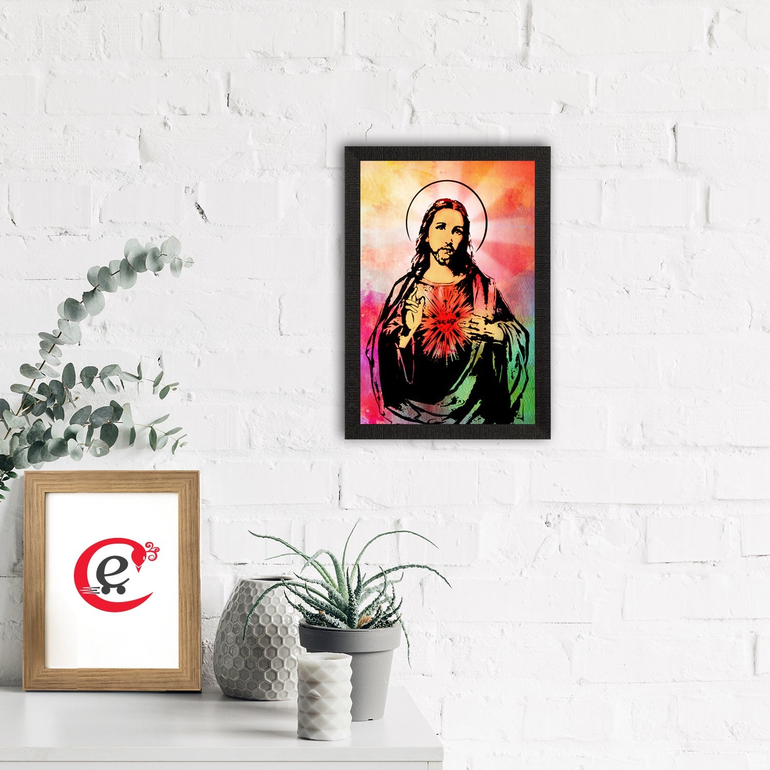 Jesus Christ Painting Digital Printed Religious Wall Art Kafalo