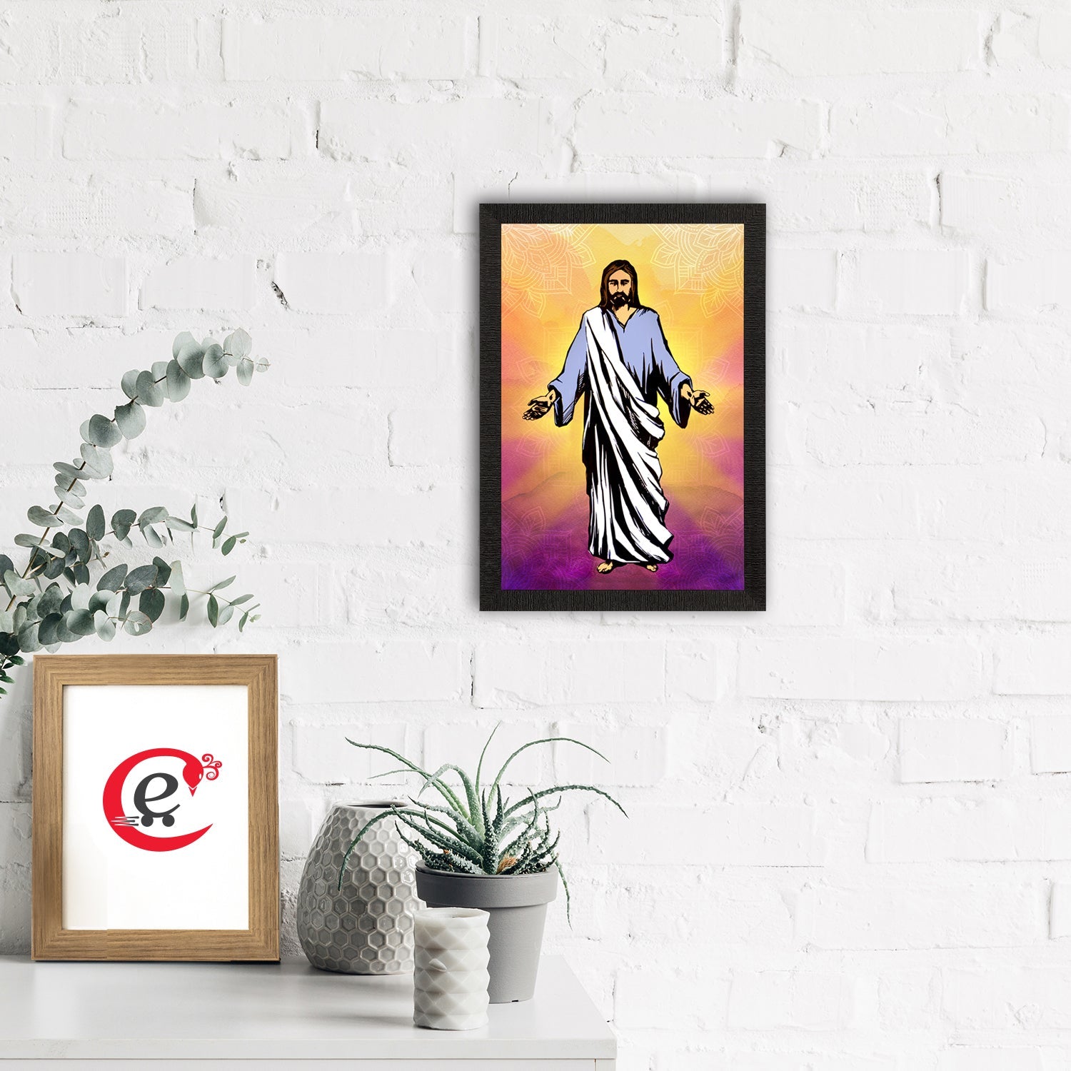 Jesus Christ Painting Digital Printed Religious Wall Art Kafalo