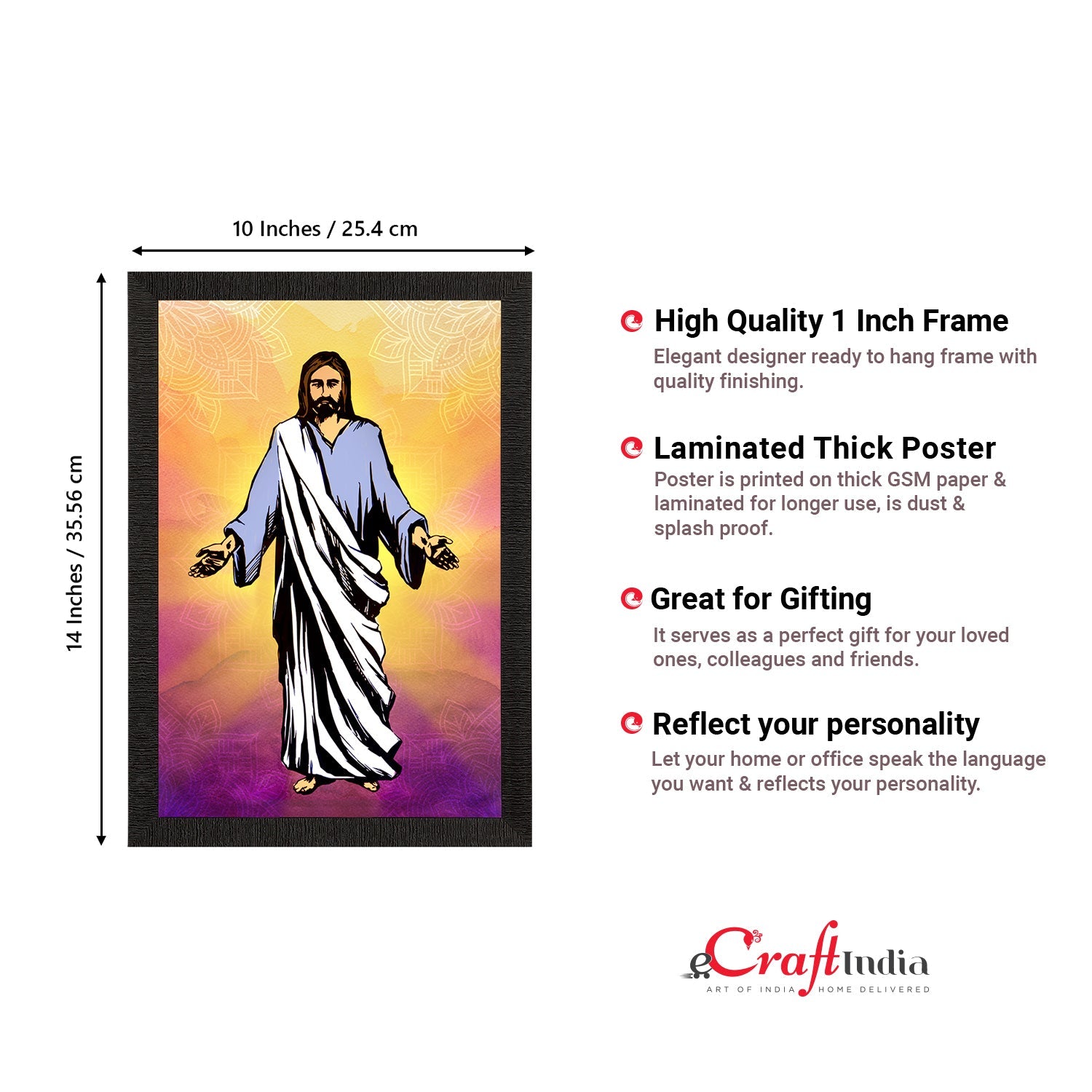 Jesus Christ Painting Digital Printed Religious Wall Art Kafalo