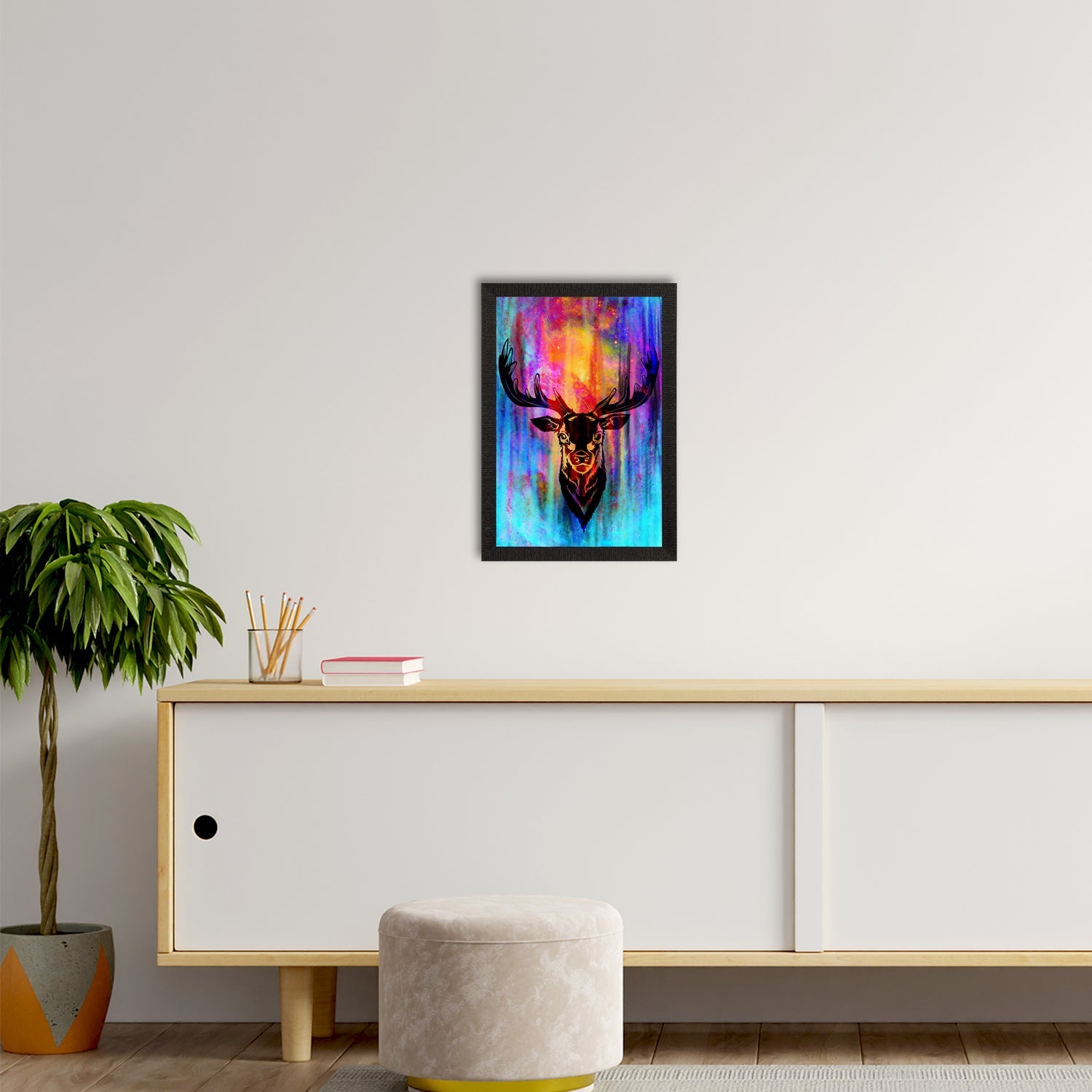 Reindeer Satin Matt Texture UV Art Painting Kafalo