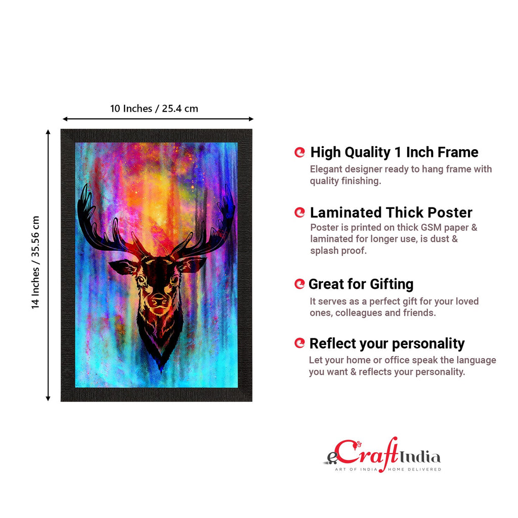Reindeer Satin Matt Texture UV Art Painting Kafalo