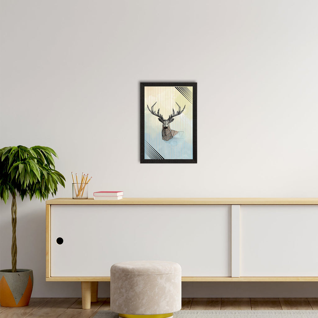 Reindeer Satin Matt Texture UV Art Painting Kafalo