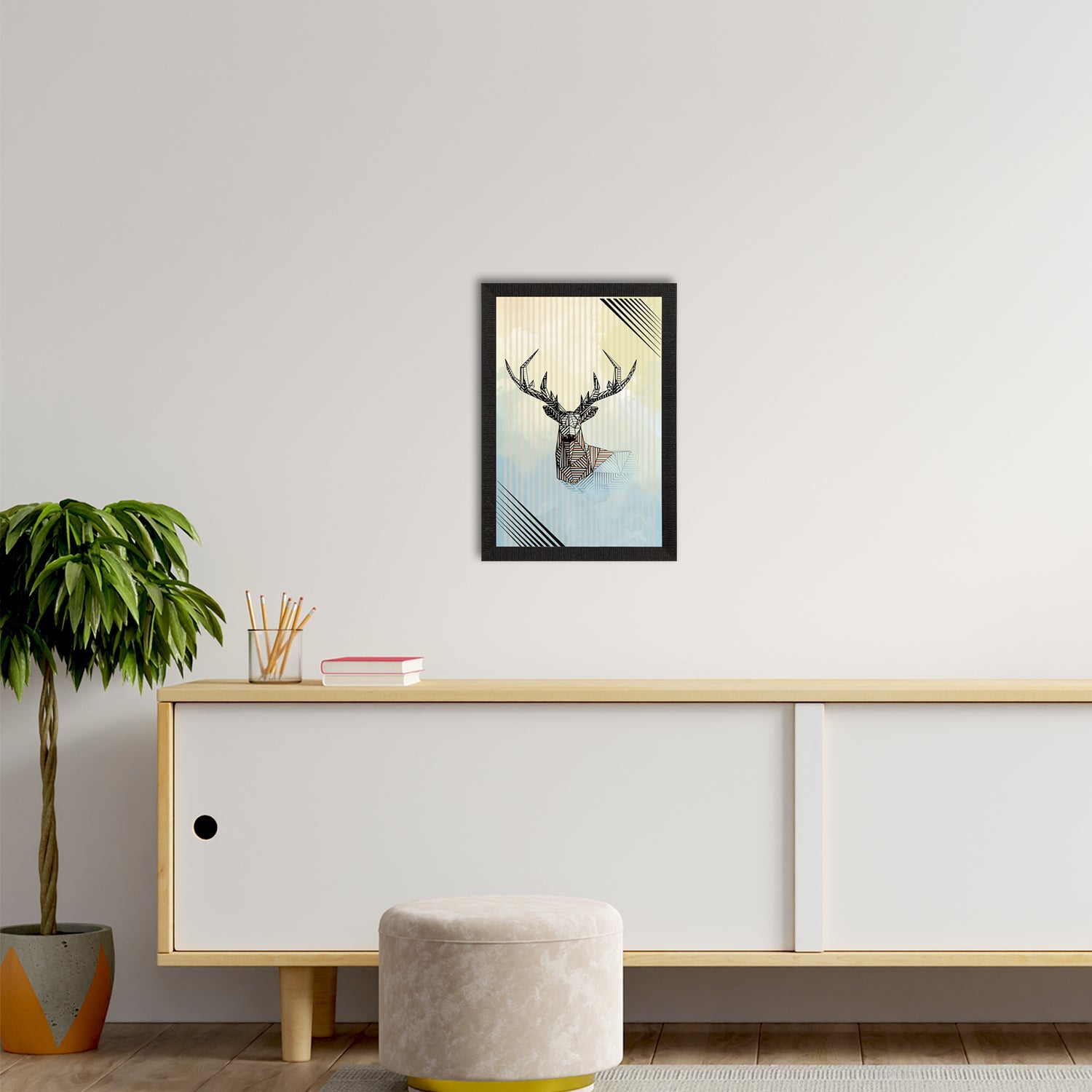 Reindeer Satin Matt Texture UV Art Painting Kafalo