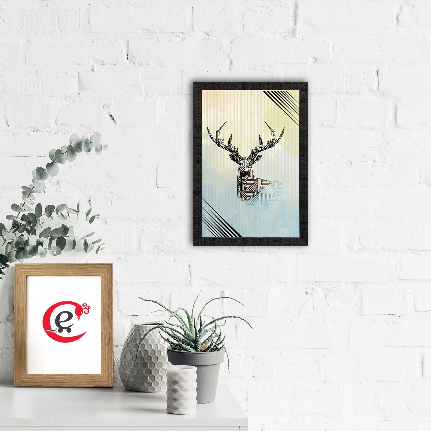 Reindeer Satin Matt Texture UV Art Painting Kafalo