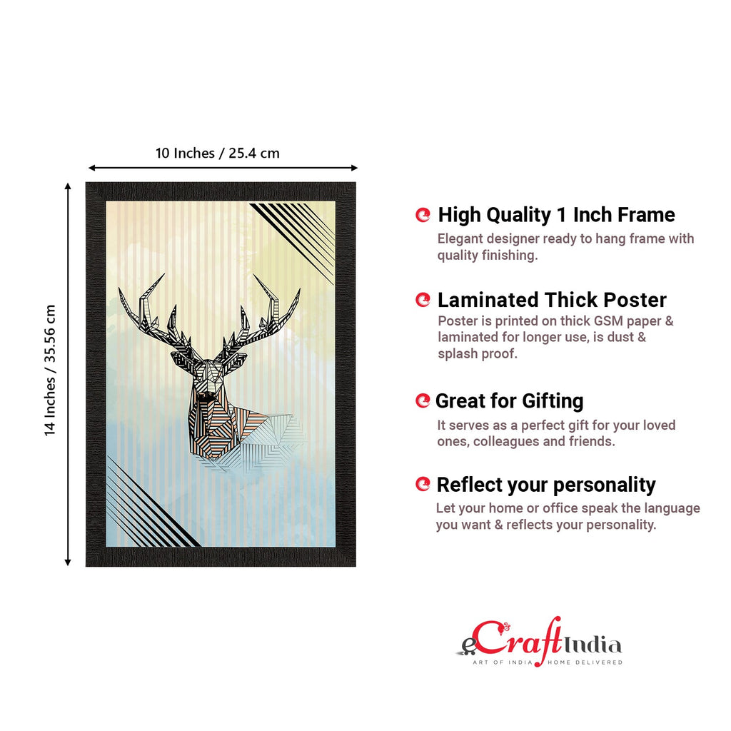 Reindeer Satin Matt Texture UV Art Painting Kafalo