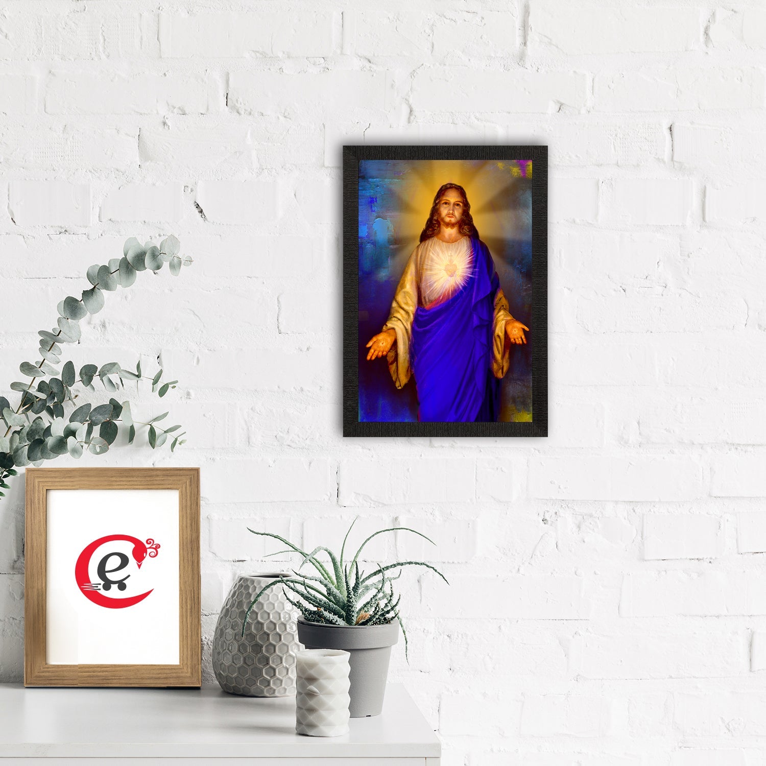 Jesus Christ Painting Digital Printed Religious Wall Art Kafalo