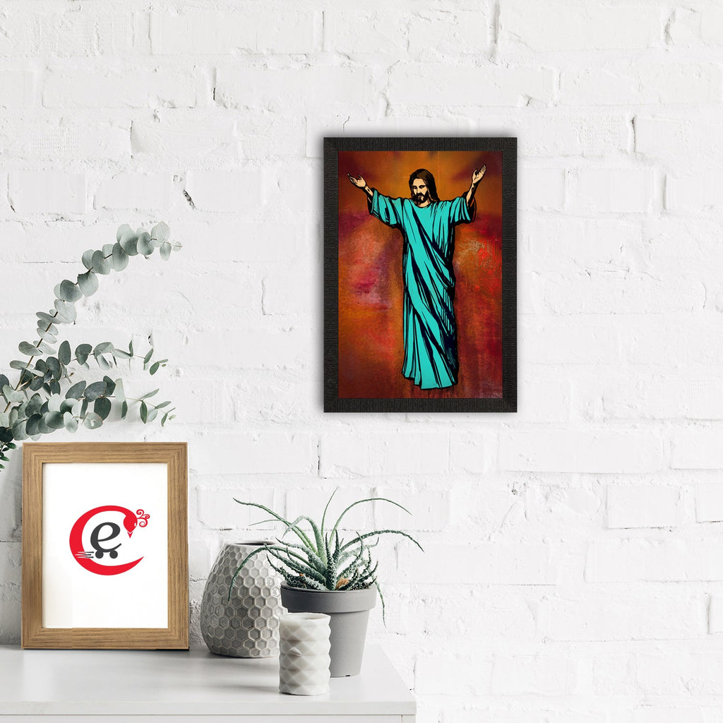 Jesus Christ Painting Digital Printed Religious Wall Art Kafalo