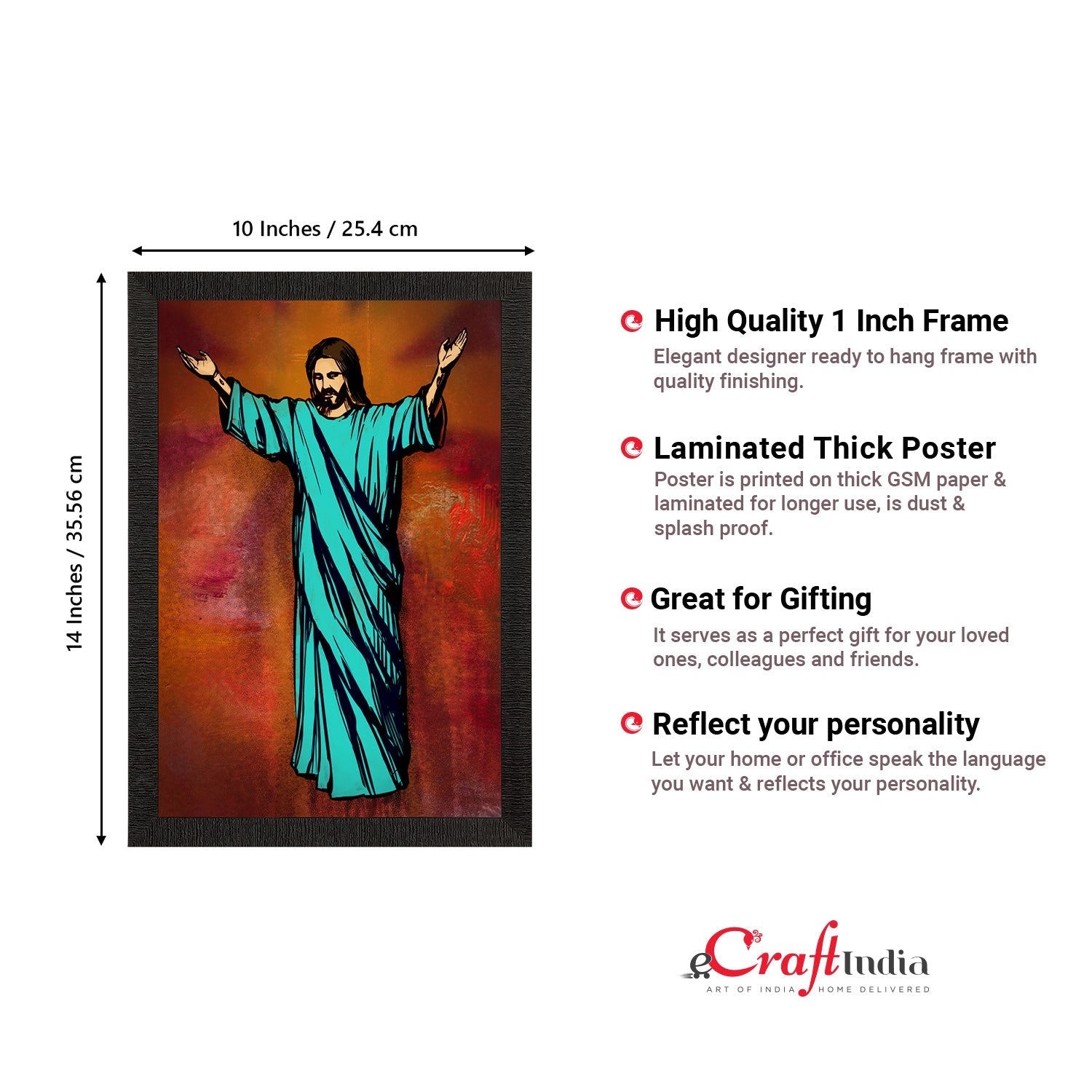 Jesus Christ Painting Digital Printed Religious Wall Art Kafalo
