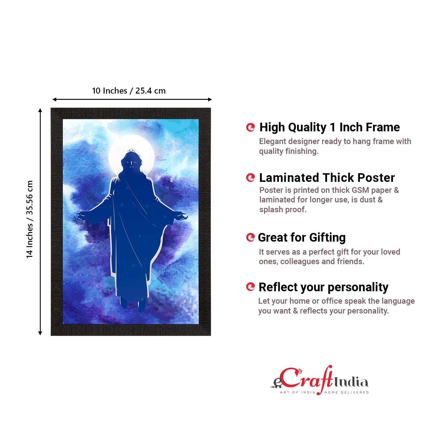Jesus Christ Painting Digital Printed Religious Wall Art Kafalo