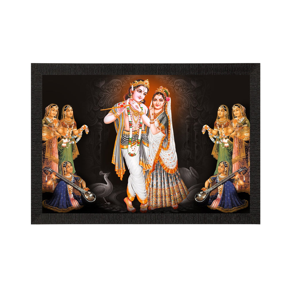 Lord Krishna Satin Matt Texture UV Art Painting Kafalo
