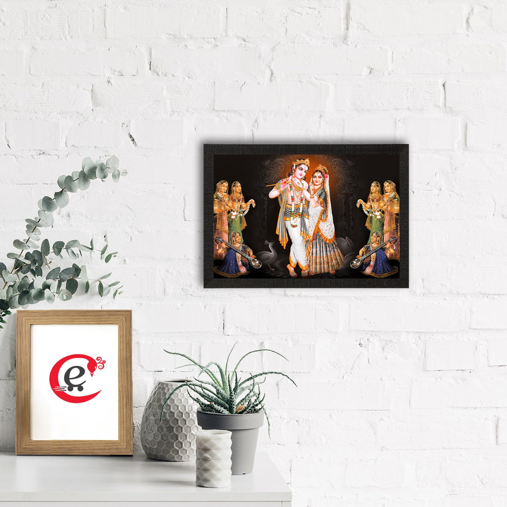 Lord Krishna Satin Matt Texture UV Art Painting Kafalo