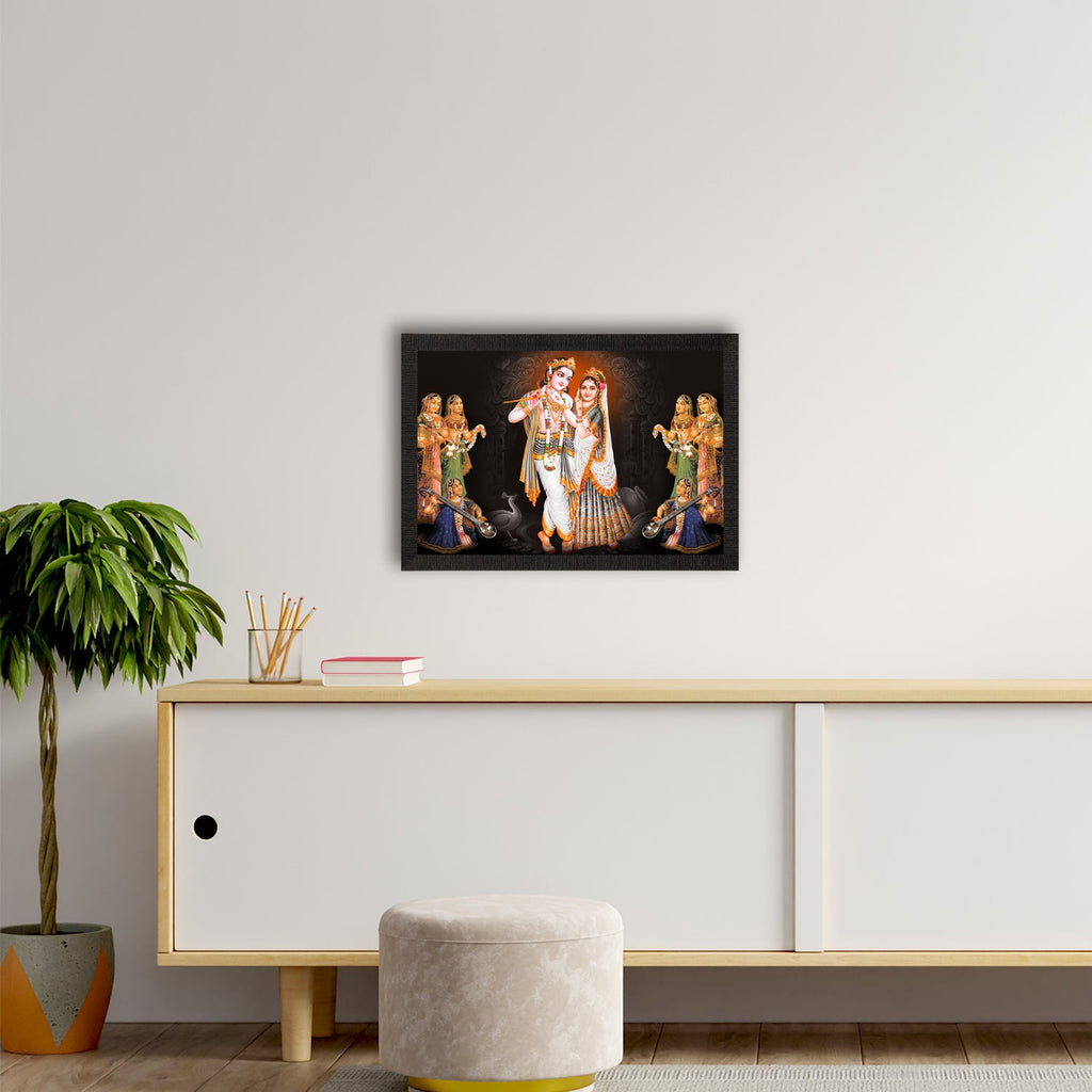 Lord Krishna Satin Matt Texture UV Art Painting Kafalo