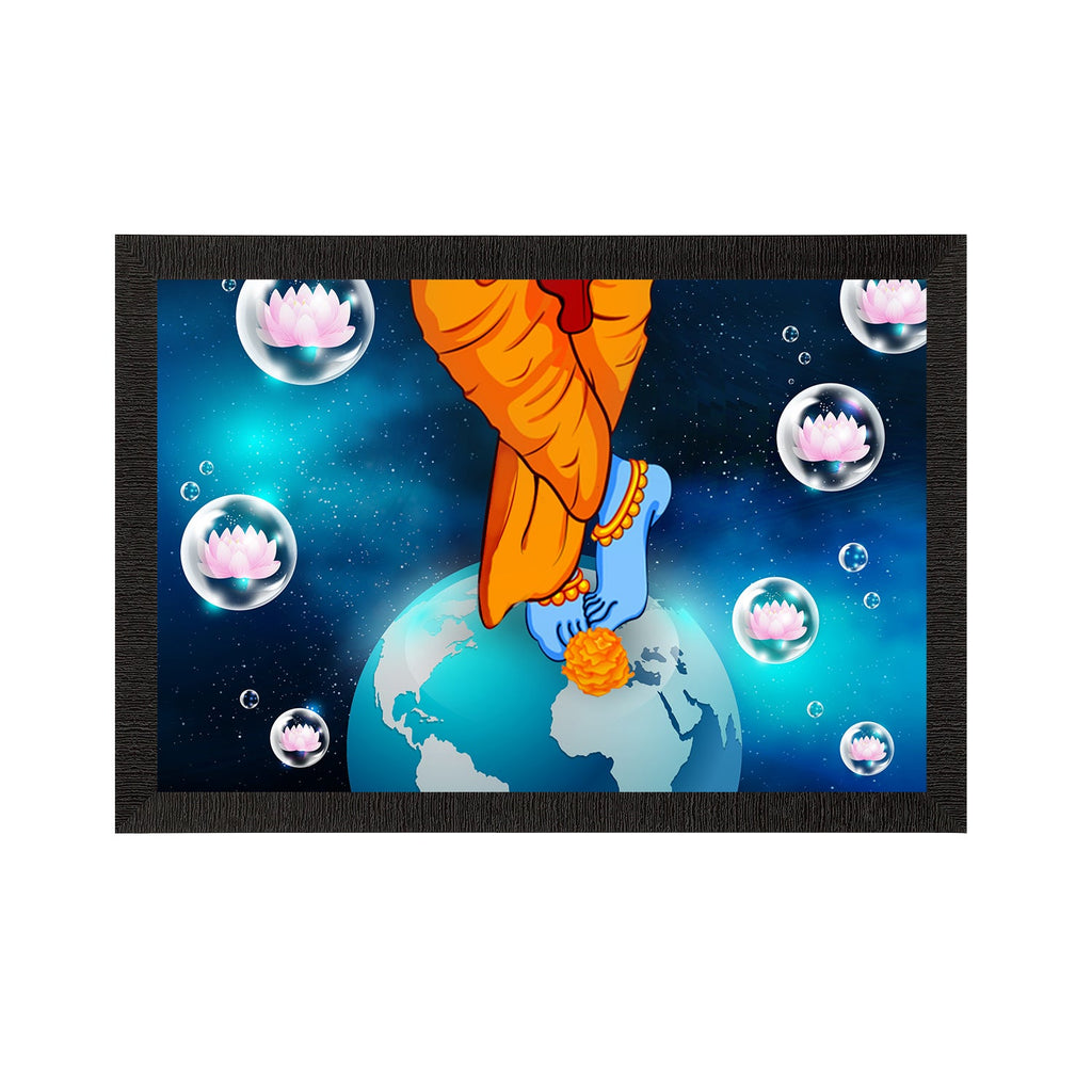 Lord Krishna Satin Matt Texture UV Art Painting Kafalo