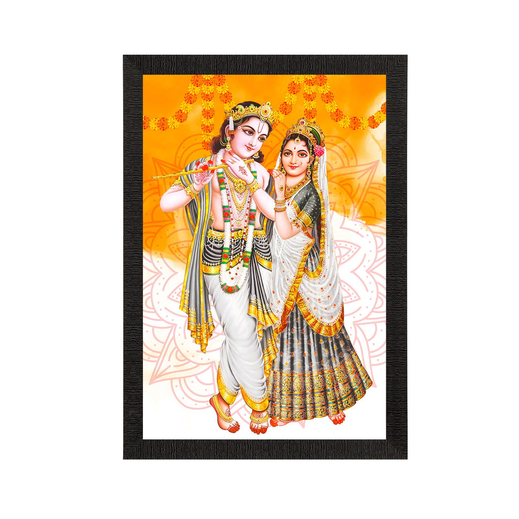 Radha Krishna Painting Digital Printed Religious Wall Art Kafalo