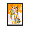 Radha Krishna Painting Digital Printed Religious Wall Art Kafalo