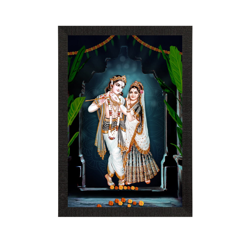 Lord Krishna Satin Matt Texture UV Art Painting Kafalo