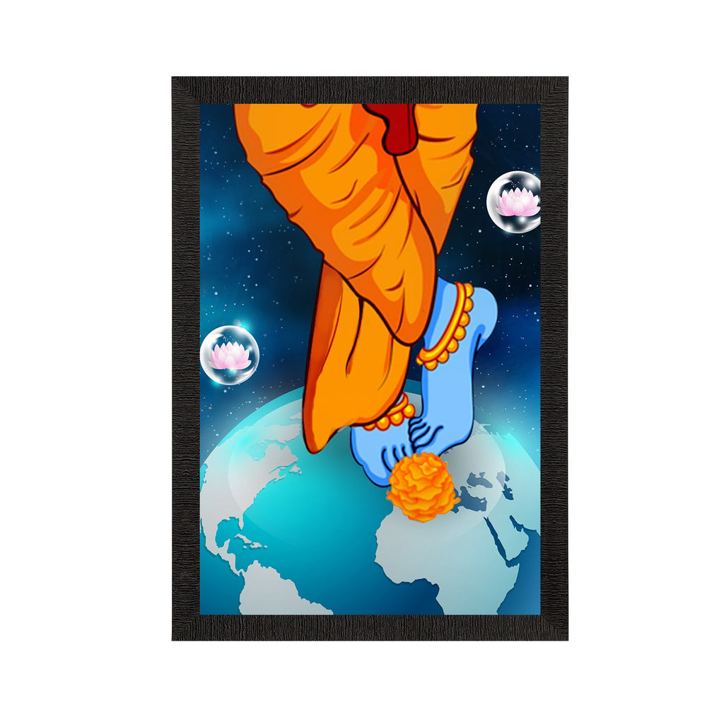 Lord Krishna Satin Matt Texture UV Art Painting Kafalo