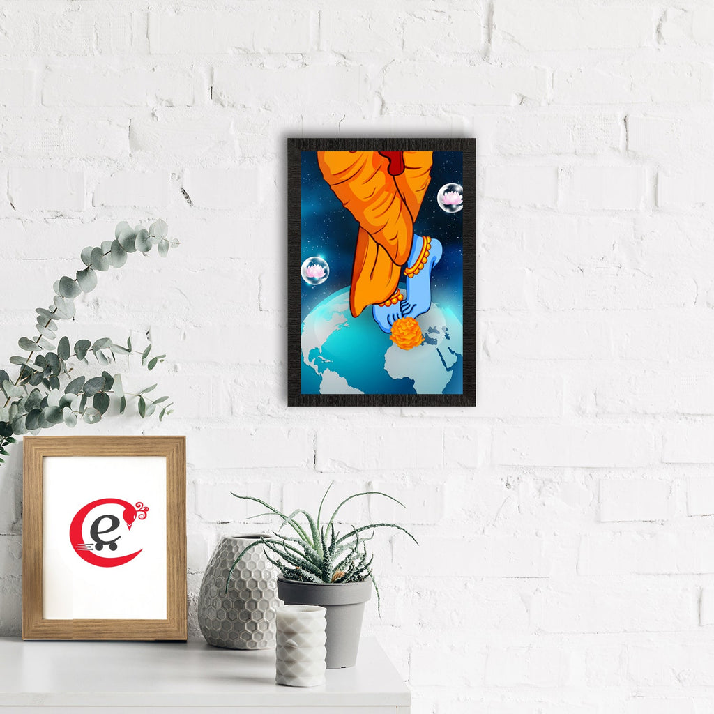 Lord Krishna Satin Matt Texture UV Art Painting Kafalo