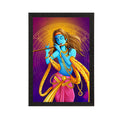 Lord Krishna Playing Flute Painting Digital Printed Religious Wall Art Kafalo