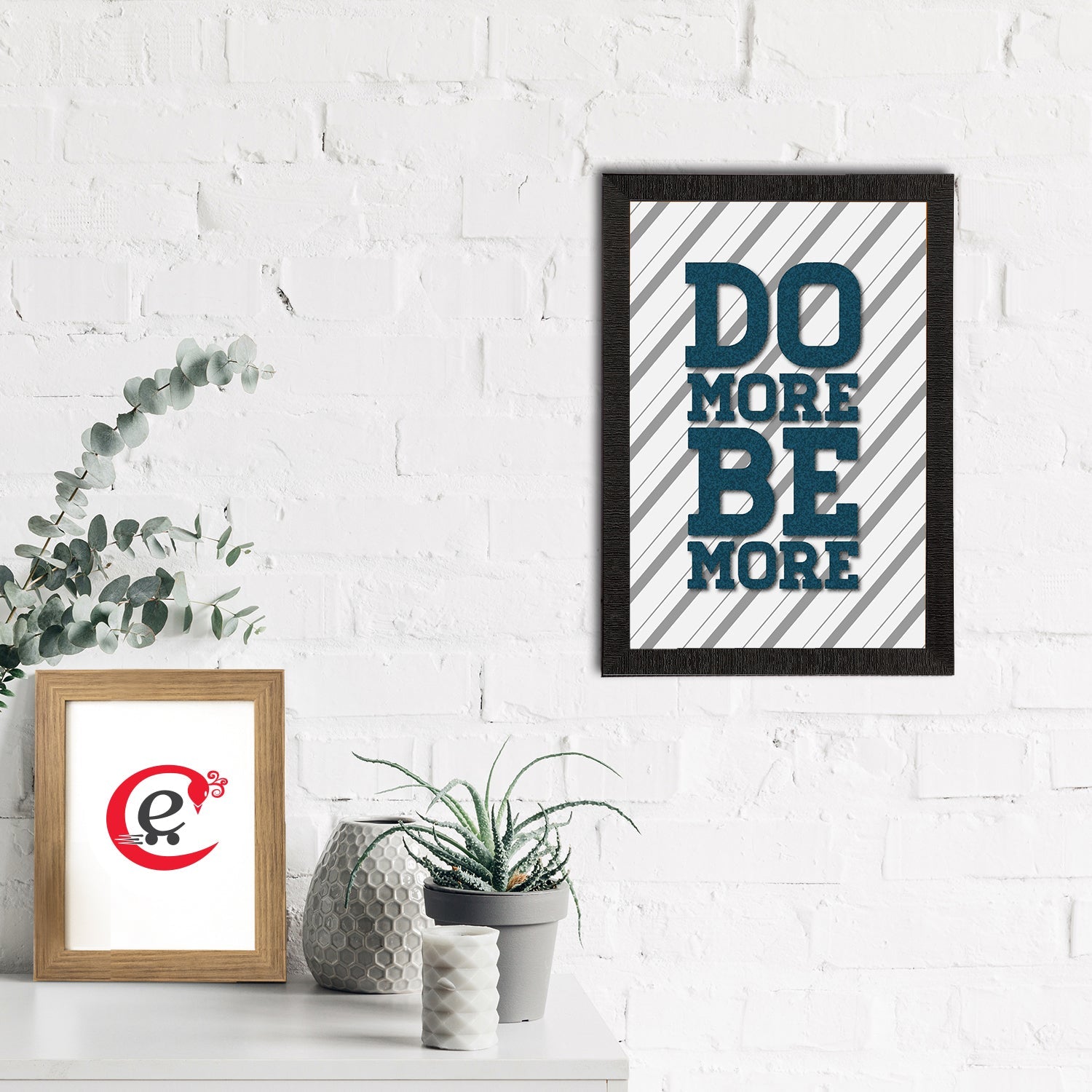 "Do More Be More" Motivational Quote Satin Matt Texture UV Art Painting Kafalo