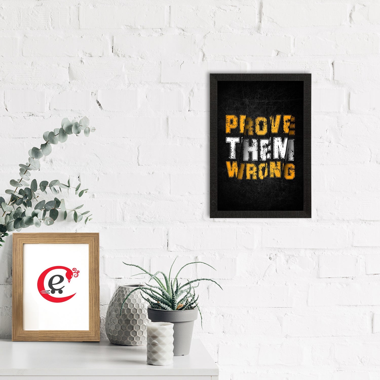 "Prove Them Wrong" Motivational Quote Satin Matt Texture UV Art Painting Kafalo