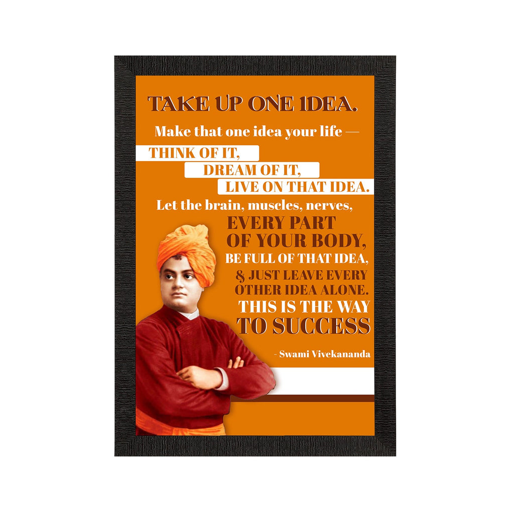 Take Up One Idea Swami Vivekananda Motivational Quote Painting Kafalo