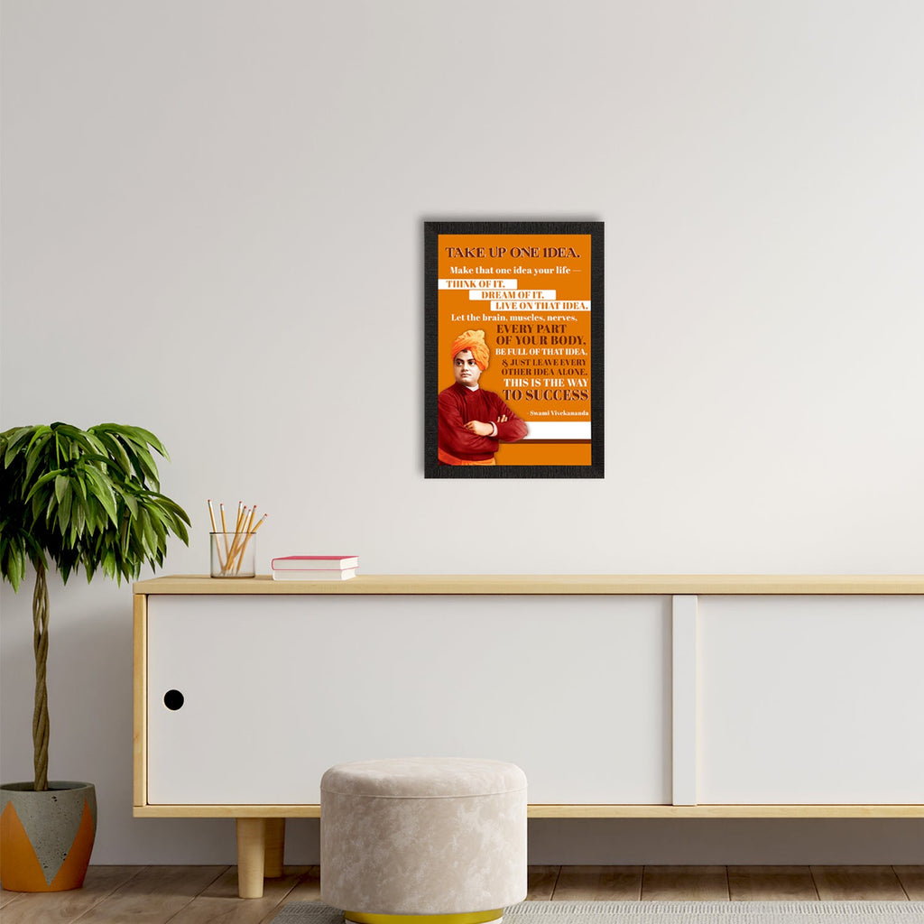 Take Up One Idea Swami Vivekananda Motivational Quote Painting Kafalo