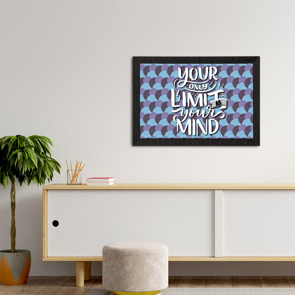 "Your Only Limit Is Your Mind" Motivational Quote Satin Matt Texture UV Art Painting Kafalo