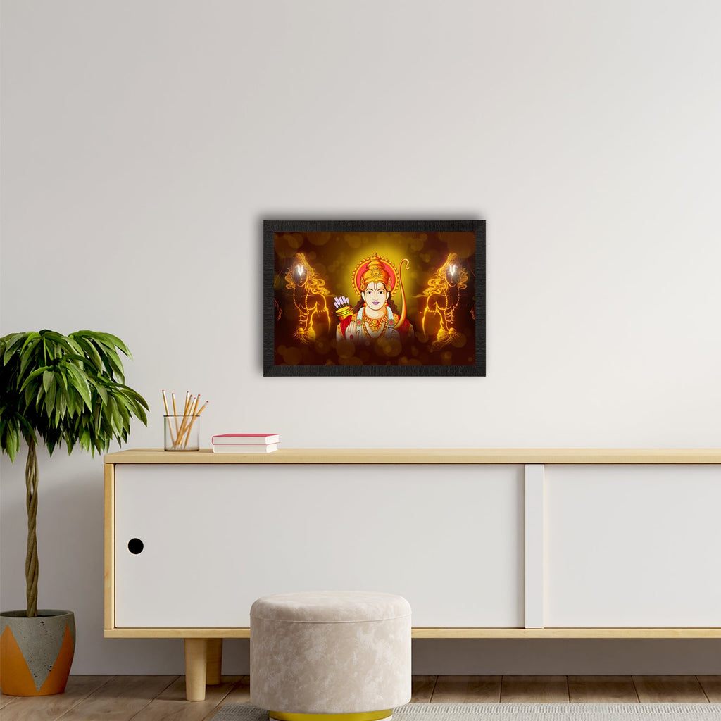 Lord Ram Painting Digital Printed Religious Wall Art Kafalo