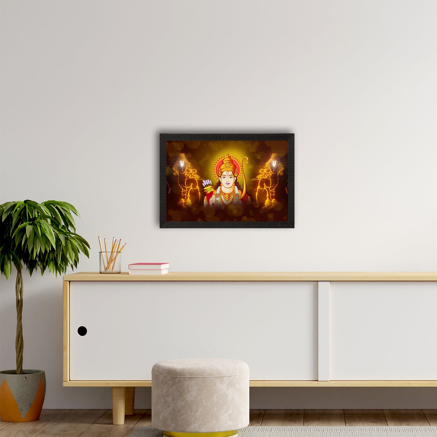 Lord Ram Painting Digital Printed Religious Wall Art Kafalo