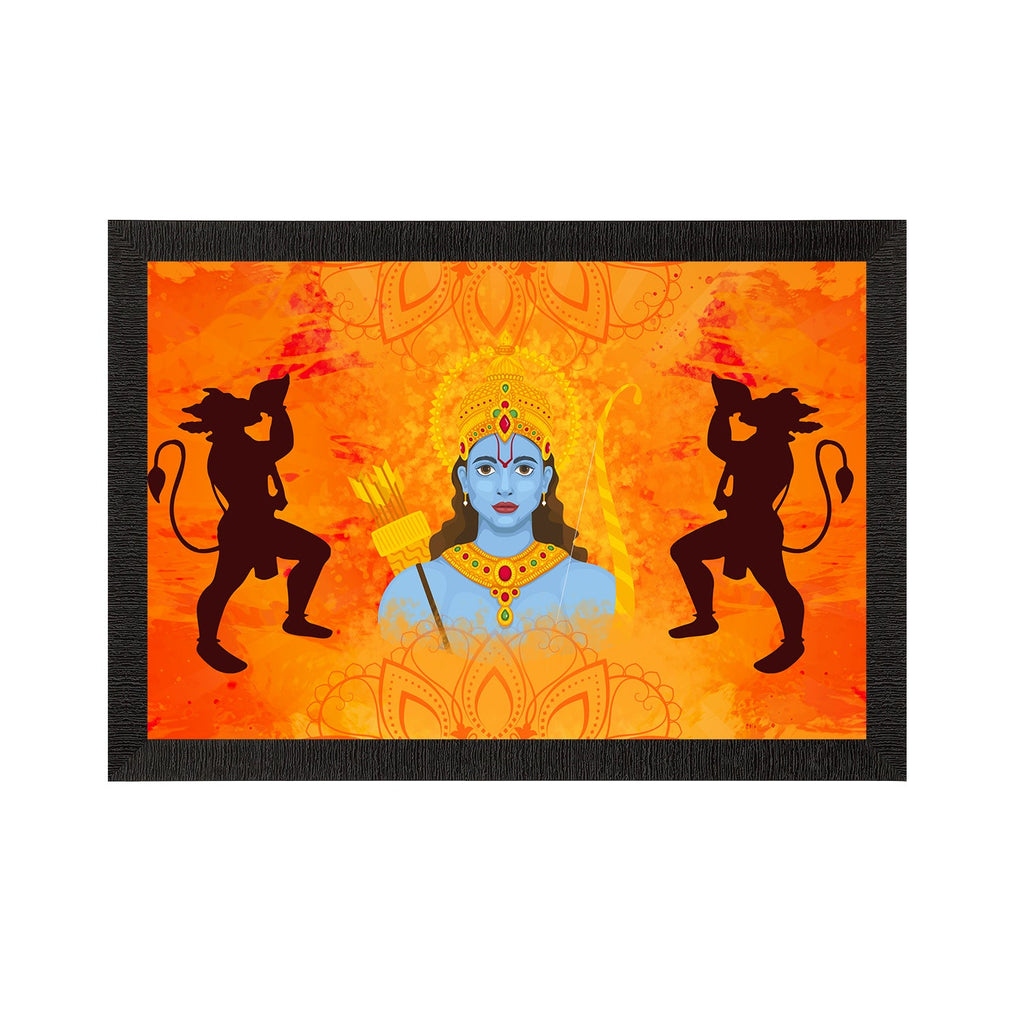 Lord Ram Satin Matt Texture UV Art Painting Kafalo