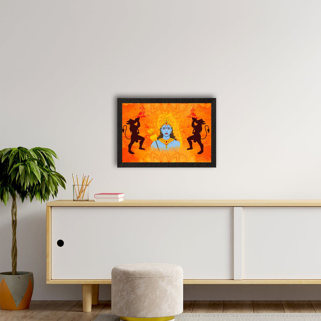 Lord Ram Satin Matt Texture UV Art Painting Kafalo