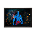 Lord Ram Satin Matt Texture UV Art Painting Kafalo