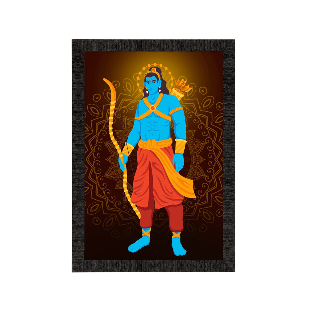 Lord Ram Painting Digital Printed Religious Wall Art Kafalo