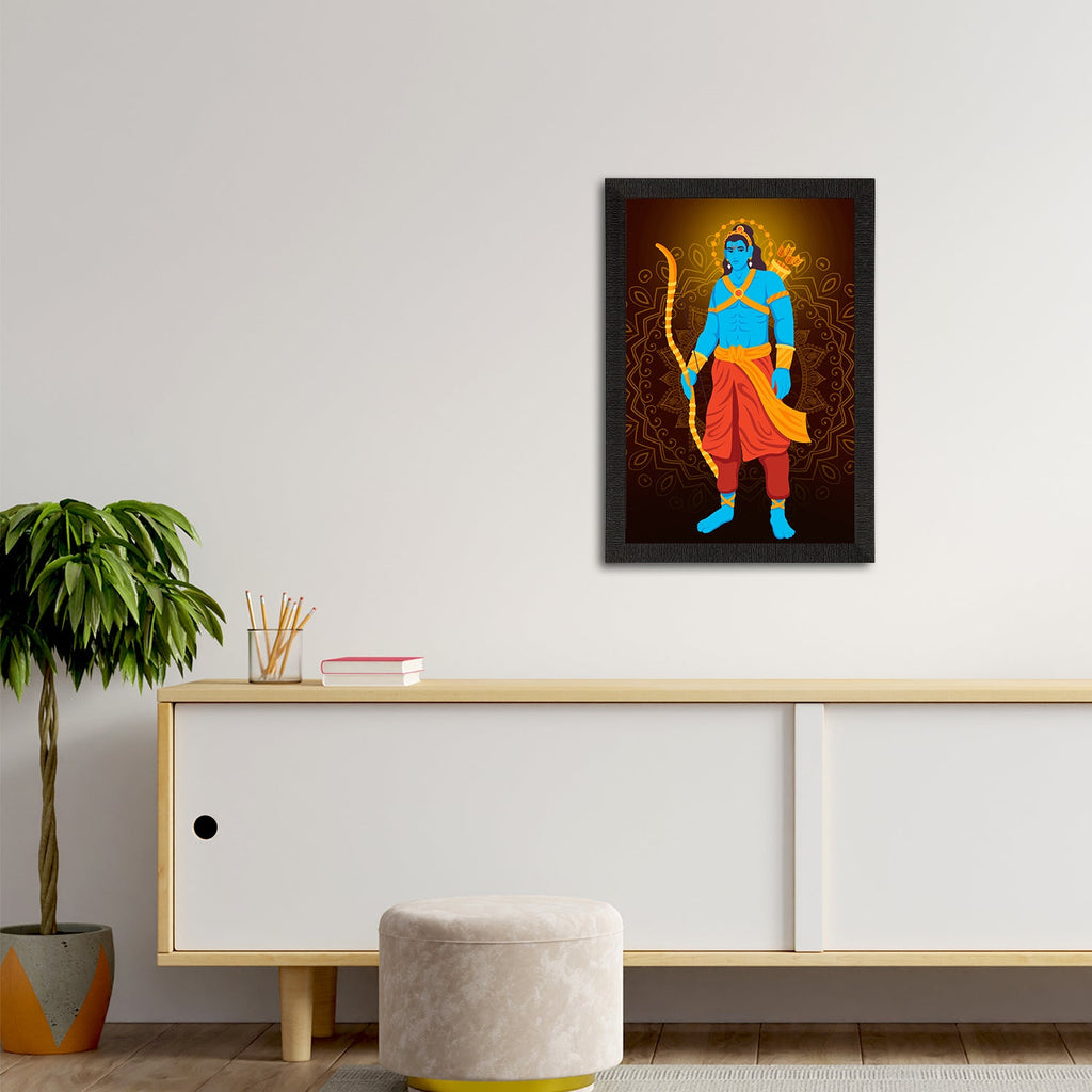Lord Ram Painting Digital Printed Religious Wall Art Kafalo