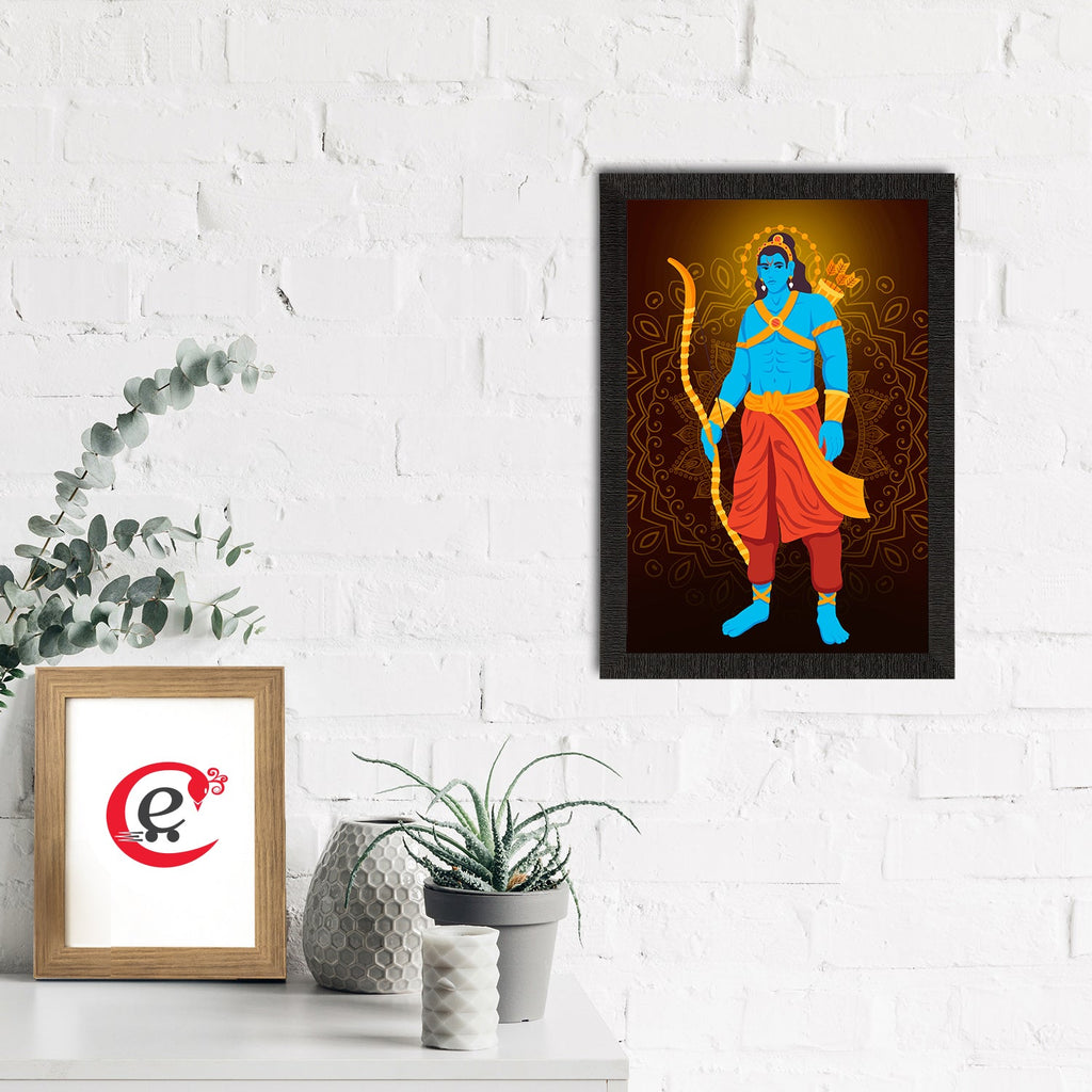 Lord Ram Painting Digital Printed Religious Wall Art Kafalo